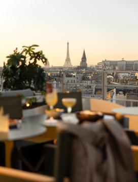 Hotel Dame des Arts - Rooftop bar - Eiffel tower view